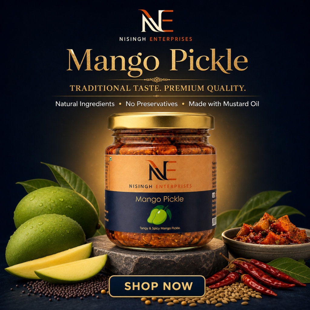 Nisingh Premium Mango Pickle in Luxury Jar